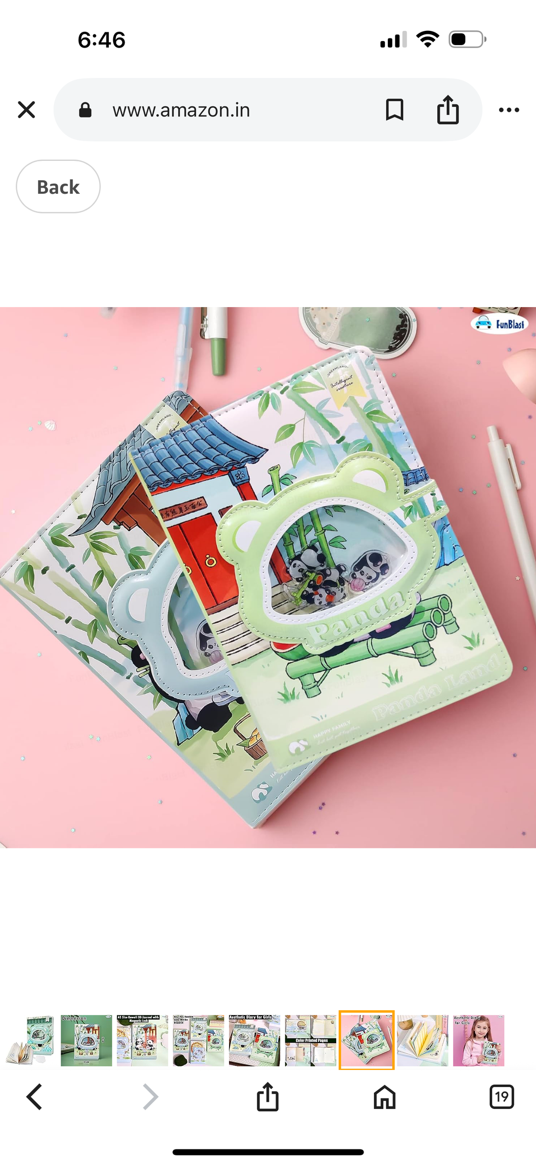 Panda Kawaii Printed Journal