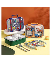 Load image into Gallery viewer, Back to School Insulated SS Dual Compartment Lunch Box
