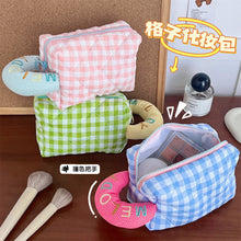 Load image into Gallery viewer, Pastel Checks Soft Pouch
