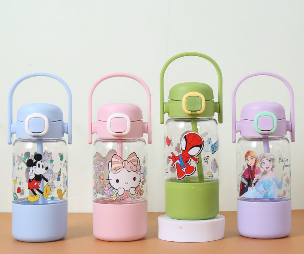 Kids Dual Mouth Easy to Carry Water Bottle