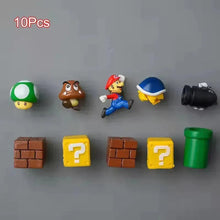 Load image into Gallery viewer, Mario Set of 10 Fridge Magnet
