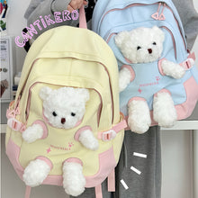 Load image into Gallery viewer, Big Teddy Plush Korean Backpack
