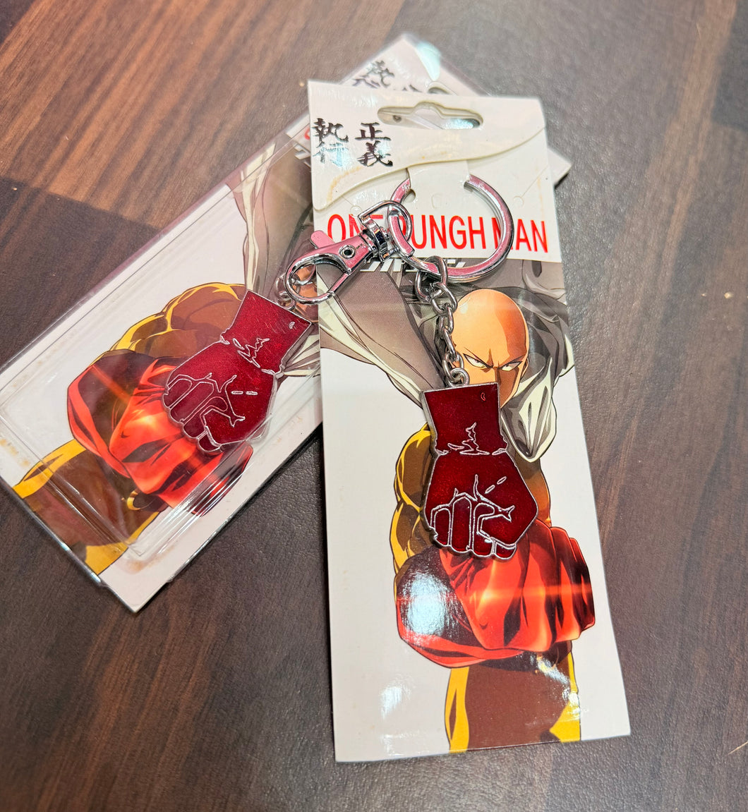One Punch Man Metal Keychain