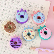 Load image into Gallery viewer, Unicorn Donut Eraser Set of 3
