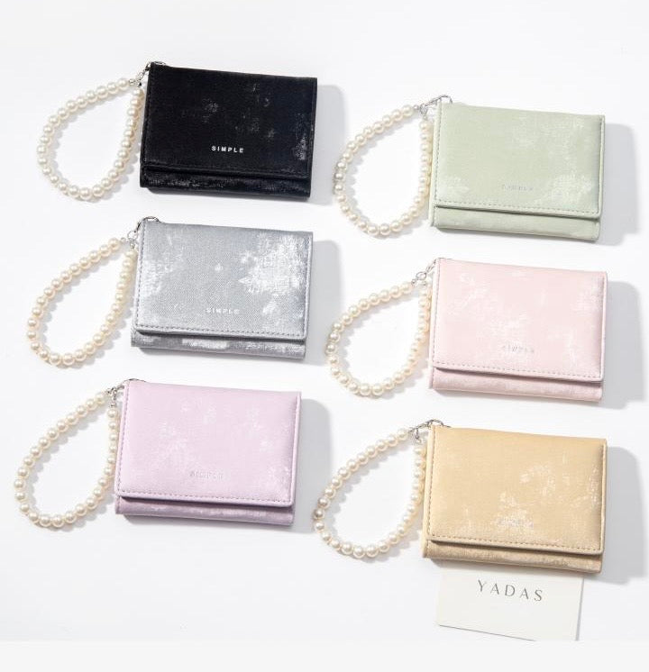 Metallic Pearl Cash Wallet