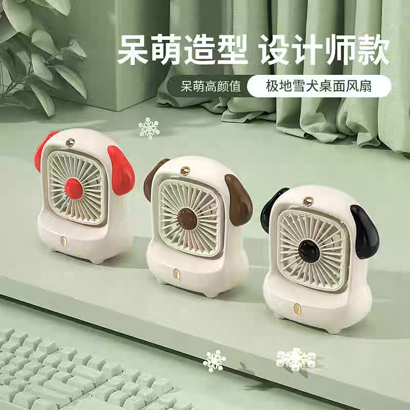 Snow Dog 3 Speed Desk Rechargeable Fan
