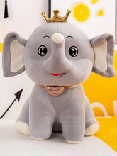 Load image into Gallery viewer, Crown Elephant Plushie 55cms
