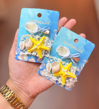 Load image into Gallery viewer, Yellow Star Fish Hair Pin
