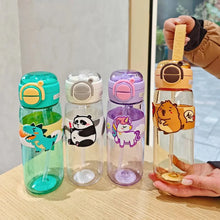 Load image into Gallery viewer, Animal Dual Mouth Kids Water Bottle
