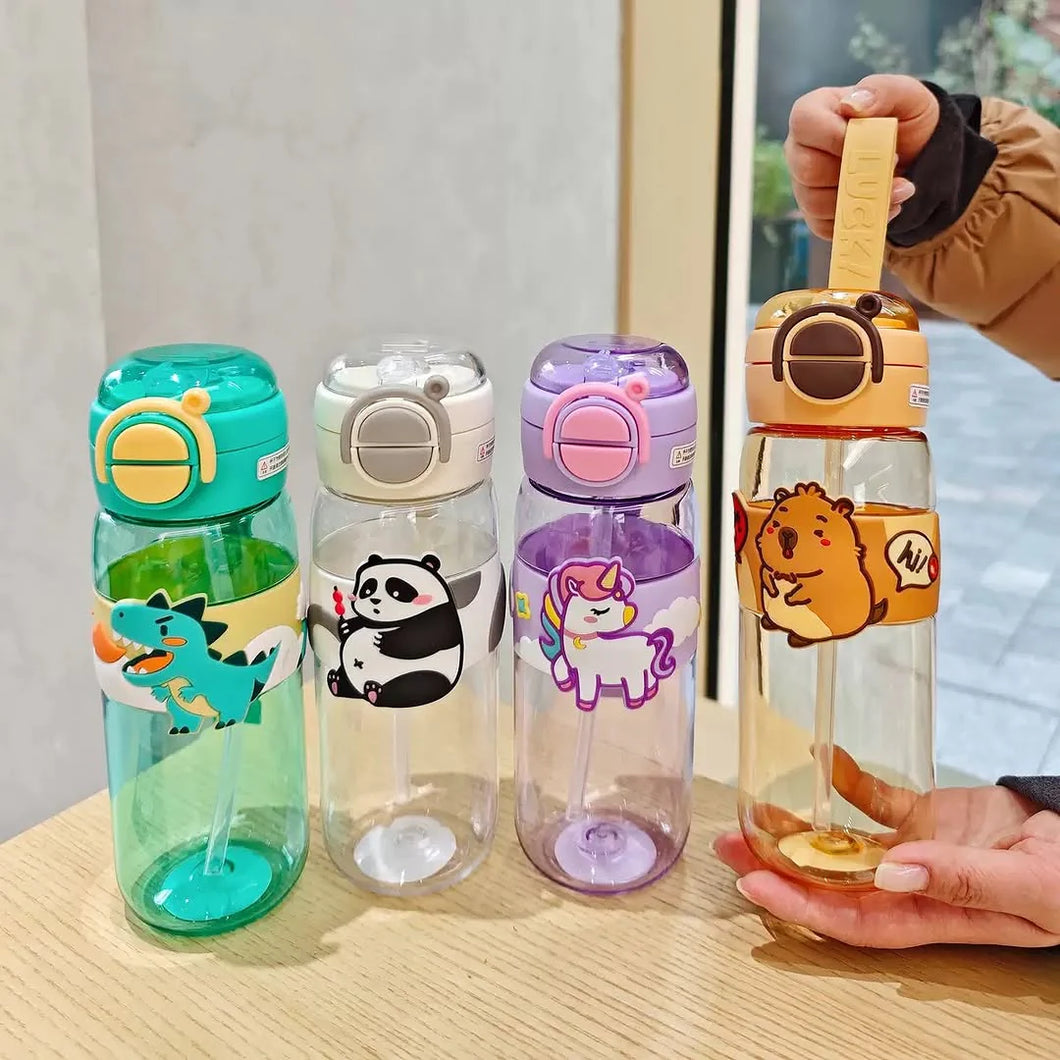 Animal Dual Mouth Kids Water Bottle