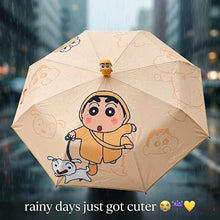 Load image into Gallery viewer, Shinchan 3D Raincoat Automatic Umbrella
