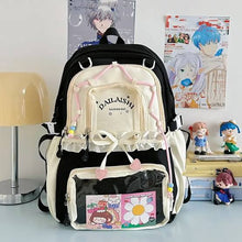 Load image into Gallery viewer, Criss Cross Pastel Korean Backpack
