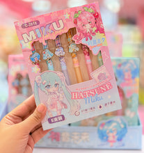Load image into Gallery viewer, Miku Charm Pen Set of 6
