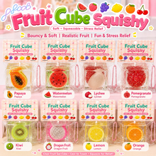 Load image into Gallery viewer, Fruit Ice Cube Squishy
