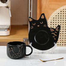 Load image into Gallery viewer, Cat Fish Coffee Cup with Plate
