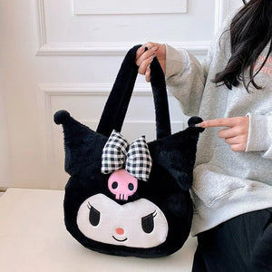 Kuromi Plush Shoulder Bag