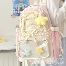 Load image into Gallery viewer, Criss Cross Pastel Korean Backpack
