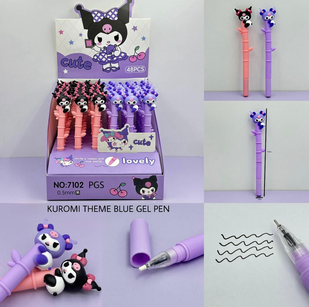 Kuromi Bamboo Black Gel Pen