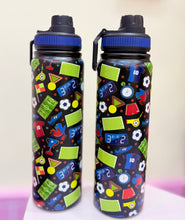 Load image into Gallery viewer, Football Cartoon Insulated Bottle
