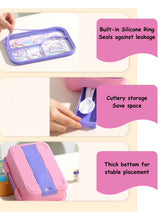 Load image into Gallery viewer, Cartoon Bento Stainless Steel Lunch Boxes
