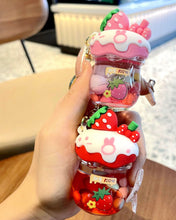 Load image into Gallery viewer, Strawberry Boba Liquid Keychain
