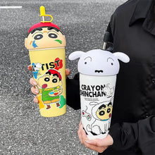 Load image into Gallery viewer, Shinchan 3D Insulated Premium Sipper Glass
