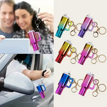 Load image into Gallery viewer, Holographic Tumbler Miniature Keychain
