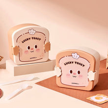 Load image into Gallery viewer, Lucky Toast Lunch Box with Cutlery
