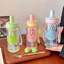 Load image into Gallery viewer, Lucky Star Holographic Charm Glass Bottle
