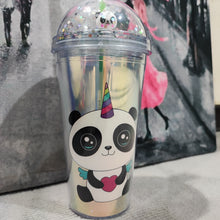 Load image into Gallery viewer, Panda Sipper Glass
