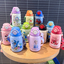 Load image into Gallery viewer, Kids Cartoon Insulated Water Bottle 800ml (8-10hrs Hot &amp; Cold)
