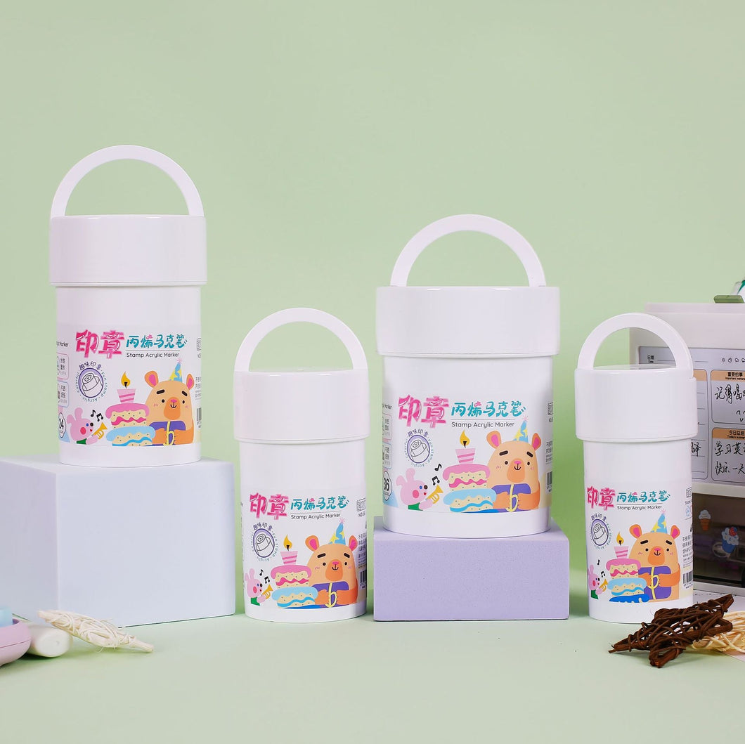 Stamp with Acrylic Marker