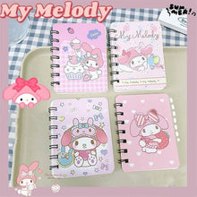 Load image into Gallery viewer, My Melody Mini Spiral Notebook
