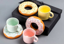 Load image into Gallery viewer, Donut Cup &amp; Saucer
