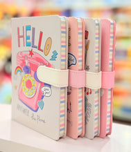 Load image into Gallery viewer, Retro Style Magnetic Lock Notebook
