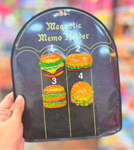 Ceramic Burger Fridge Magnet