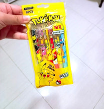 Load image into Gallery viewer, Pokemon Pikachu Pen Set of 6
