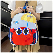 Load image into Gallery viewer, Cute Crab Kids Backpack
