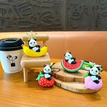 Load image into Gallery viewer, Panda Fruit Keychain

