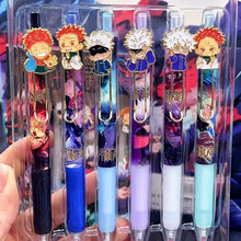 Load image into Gallery viewer, Gojo Charm Pen Set of 6 (Black Gel)
