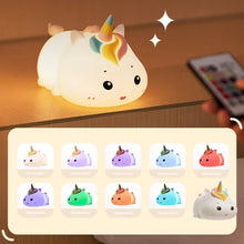 Load image into Gallery viewer, Baby Unicorn Silicone Night Lamp
