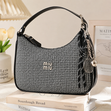 Load image into Gallery viewer, MiuMiu Korean Shoulder Bag with Hanging Charms
