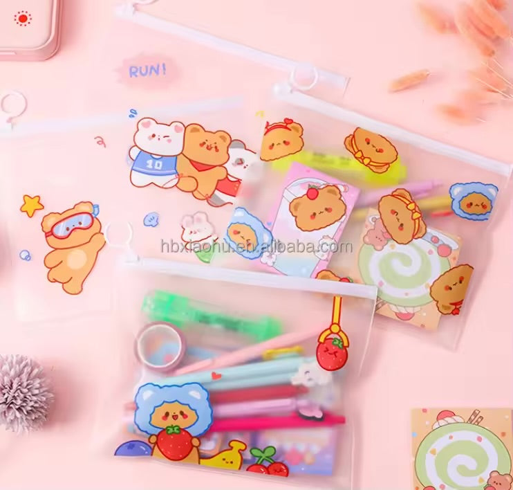 Kawaii Animal Zip Pouch