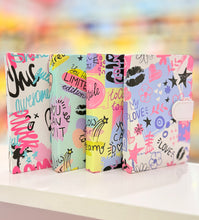 Load image into Gallery viewer, Love Doodle A7 Magnetic Lock Notebook
