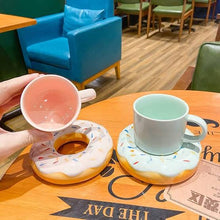 Load image into Gallery viewer, Donut Cup &amp; Saucer
