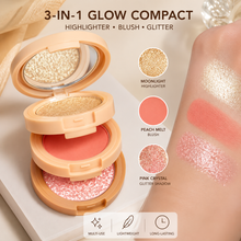 Load image into Gallery viewer, Moji 3 in 1 Highlighter + Blush
