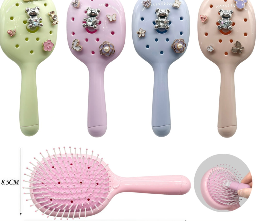 Teddy Embelished Hairbrush