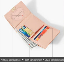 Load image into Gallery viewer, Vegan Leather 3 Fold Wallet
