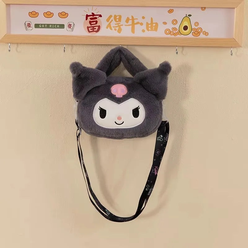 Kuromi Plush Sling Bag