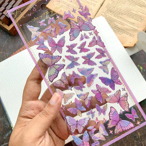 Shimmery Butterfly Stickers